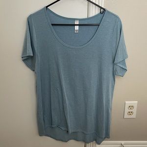 XL solid light blue lularoe classic tee